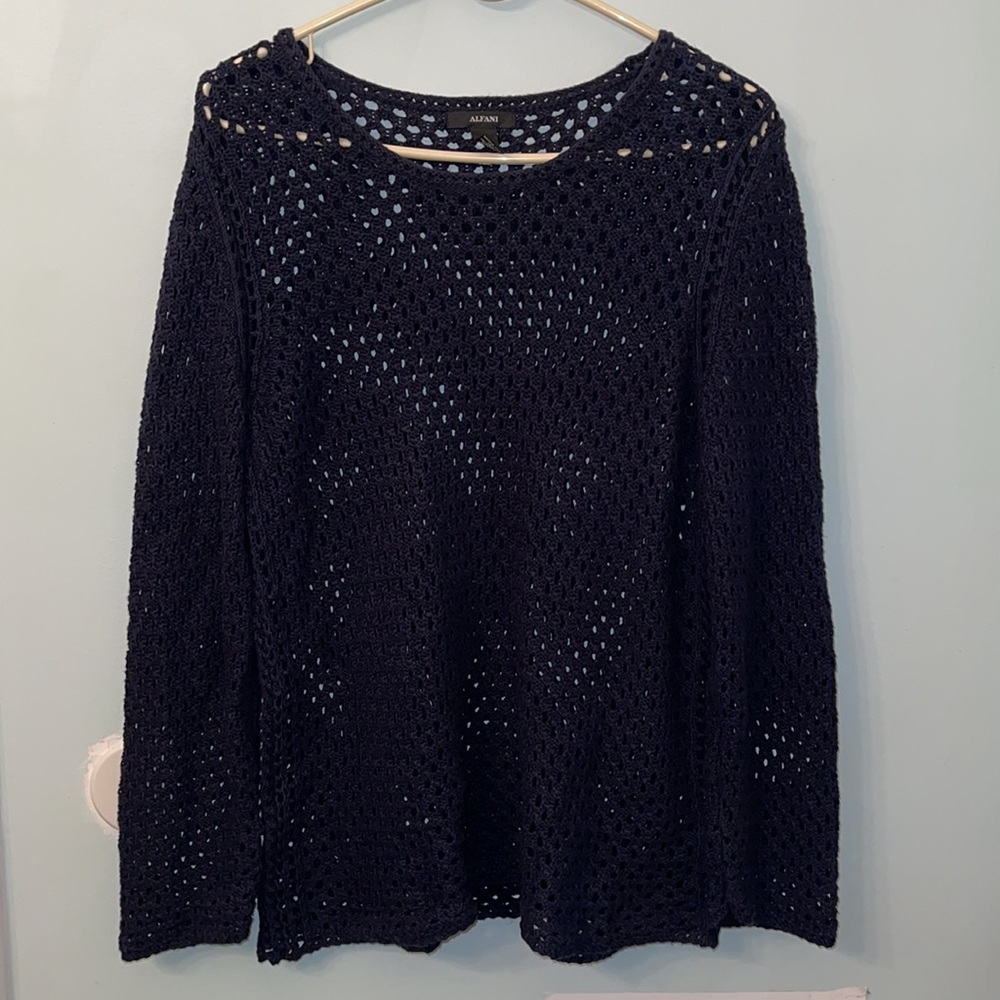 Alfani Navy Sweater